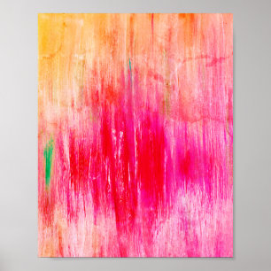 Rosa Orange Girly Art Moderne Moderne Moderne Mode Poster