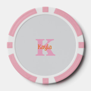 Rosa Orange Hellgrau Grau Benutzerdefinierte Gesch Pokerchips