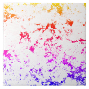 Rosa Orange Lila Marbella Paint Splash Abstrakt Fliese