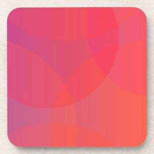 Rosa, orange, modern, einfach, cool, trendig getränkeuntersetzer