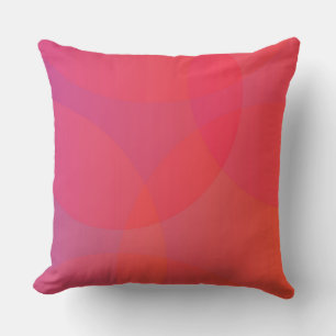 Rosa, orange, modern, einfach, cool, trendig kissen