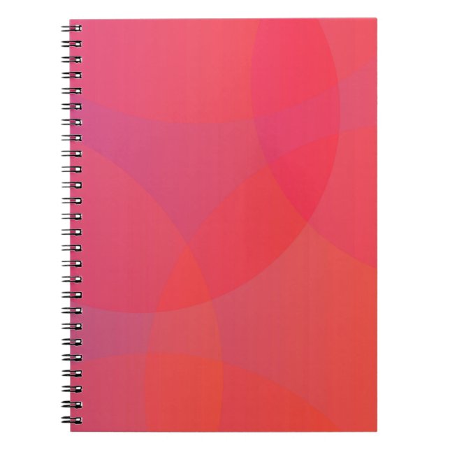 Rosa, orange, modern, einfach, cool, trendig notizblock (Vorderseite)