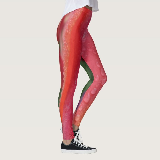 Rosa/orange Tulip-Leggings Leggings (Rechts)