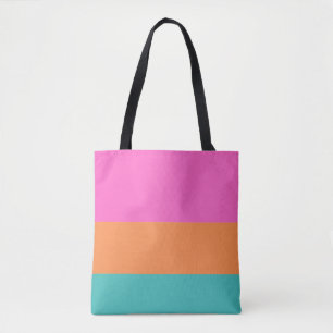 Rosa, Orange und blaue Streifen Moderne Minimalist