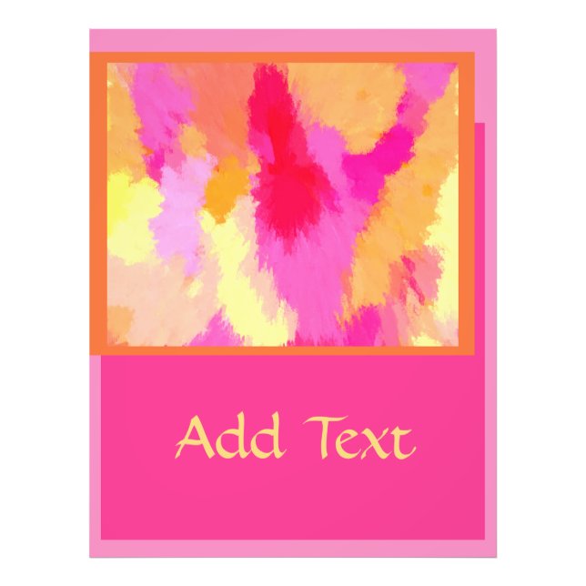 Rosa, orange und gelbe Farben Fotodruck (Vorne)
