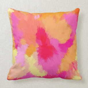 Rosa, orange und gelbe Farben Kissen