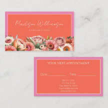 Rosa orange Wasserfarben Blumen Botanik