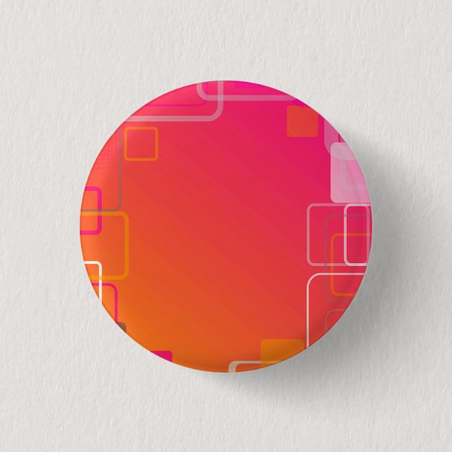 Rosa-orangefarbener Hintergrund mit bunten Quadrat Button (Vorderseite)