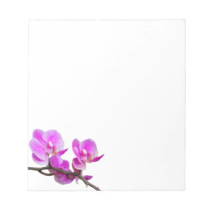 Rosa Orchid-Blume Notepad Notizblock