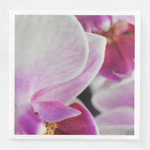 Rosa Orchid-Blume Serviette