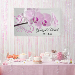 Rosa Orchid Elegance Wedding Banner