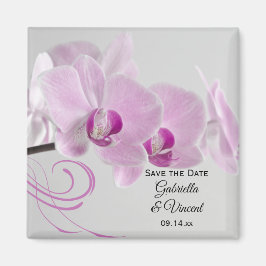 Rosa Orchid Elegance Wedding Save the Date Magnet