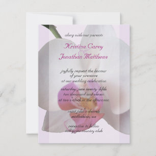 Rosa Orchid Hochzeit Einladung