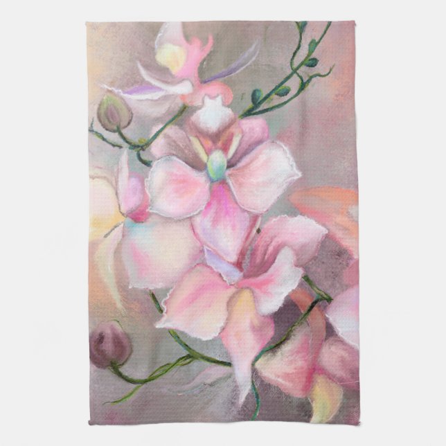 Rosa Orchid Küchentücher (Vertikal)