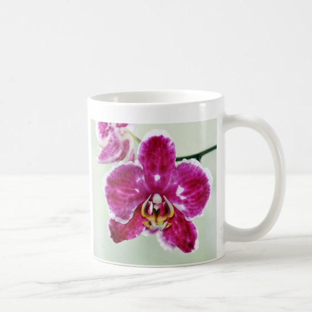 Rosa Orchidee Kaffeetasse (Rechts)