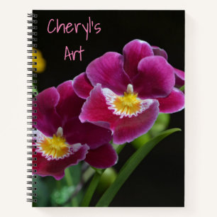Rosa Orchidee Notizbuch