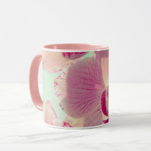 Rosa Orchidee Tasse