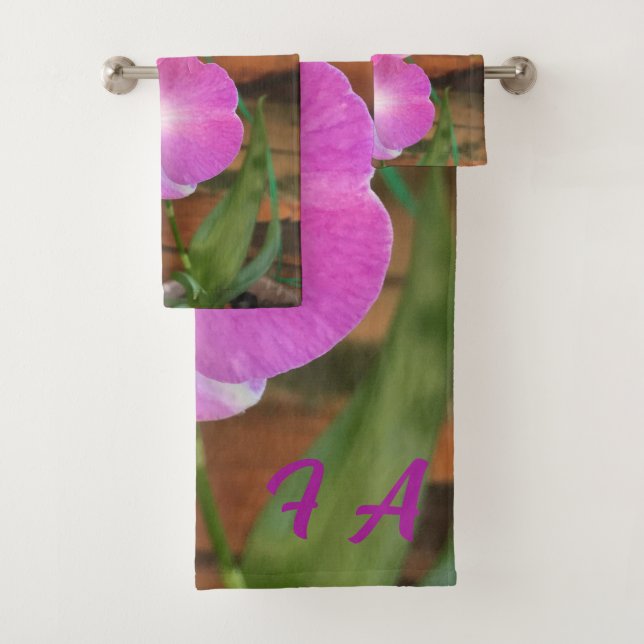 Rosa Orchidee von Tippi Badhandtuch Set (Insitu)