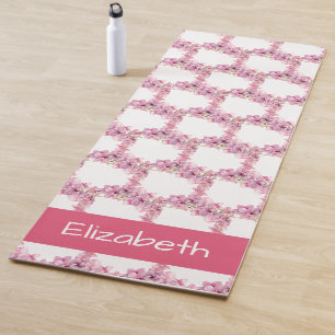 Rosa Orchideen Blume Yoga Mat Yogamatte