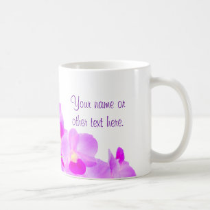 Rosa Orchideen-Blumenstrauß Tasse