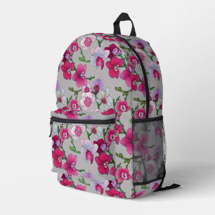 Rosa Orchideen im Blut Bedruckter Rucksack
