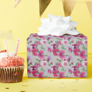 Rosa Orchideen im Blut Geschenkpapier