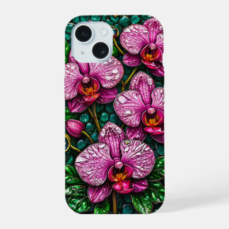 🌸Rosa Orchideen iPhone-Hülle Florale Kunst Für Si iPhone 15 Hülle