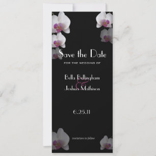 Rosa Orchideen-Save the Date Mitteilung Save The Date