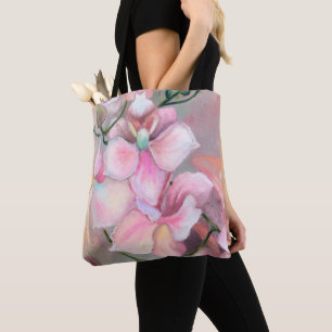 Rosa Orchideen-Tasche