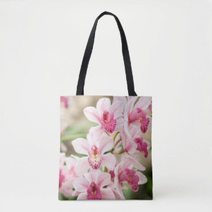 Rosa Orchideen-Taschen-Tasche wiederverwendbar