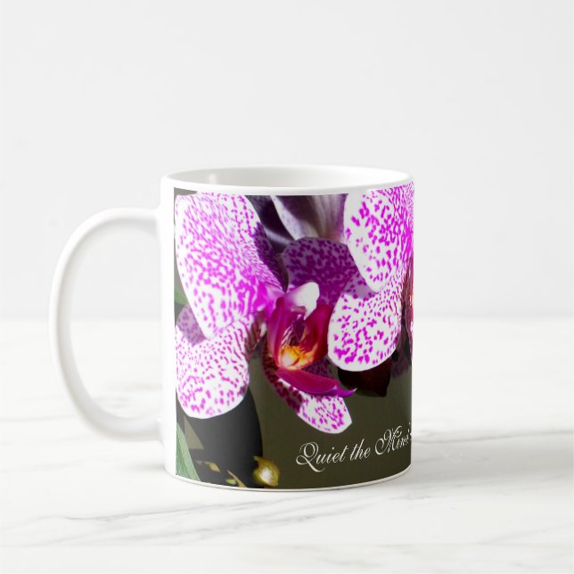 Rosa Orchideen Tasse (Links)