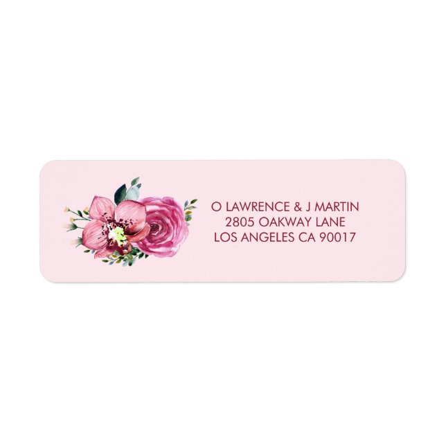 Rosa Orchideen und Rose (Vorne)