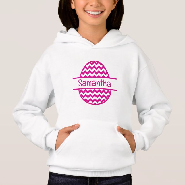 Rosa Osterei Hoodie (Vorderseite)