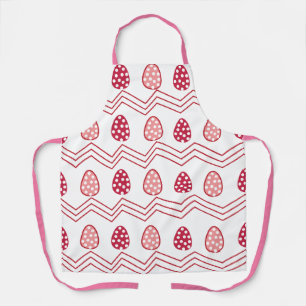 Rosa Ostereier Ostermuster Schürze