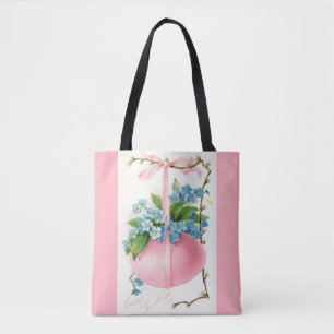 Rosa Ostereier und Blume