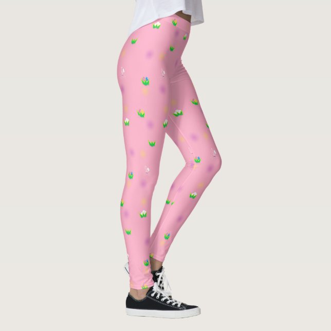 Rosa Osterjagd Leggings (Rechts)