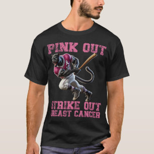 Rosa-out-Brustkrebs-Baseball-Ausbruch T-Shirt