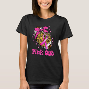 Rosa-out Fußball Ribbon Leopard im Oktober wir tra T-Shirt
