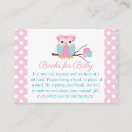 Rosa Owl Book Request Card Owl Book Insert