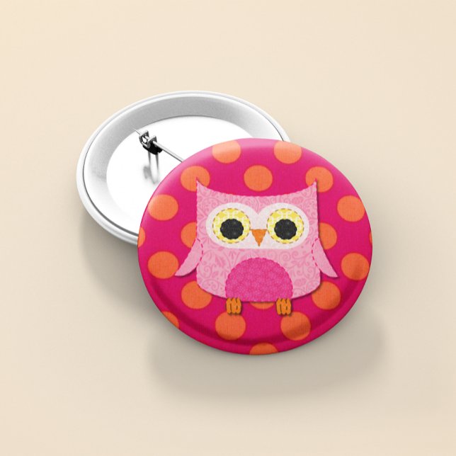 Rosa Owl Button-Button Button (Von Creator hochgeladen)