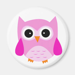 Rosa Owl-Magnet Magnet