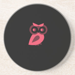 Rosa Owl Untersetzer