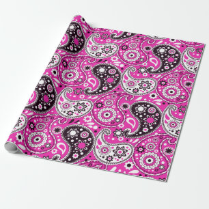 Rosa Paisley Fantasy Fantasy Fantastische Girls Ge Geschenkpapier