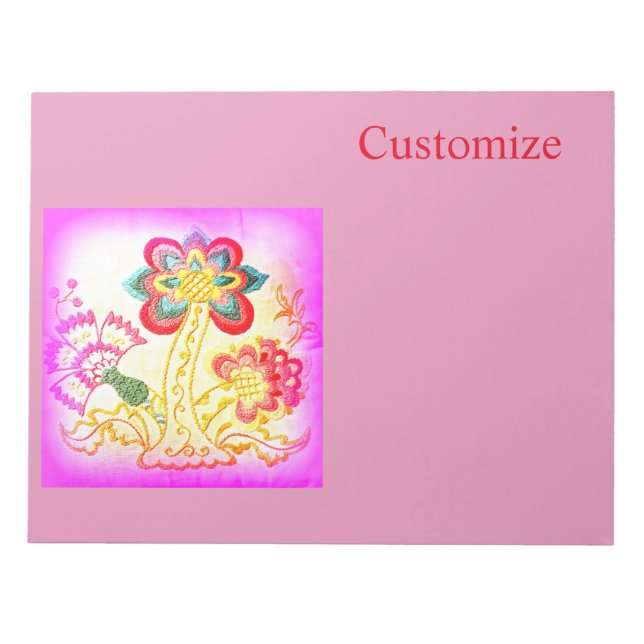 Rosa Palme Thunder_Cove Notizblock (Vorderseite)