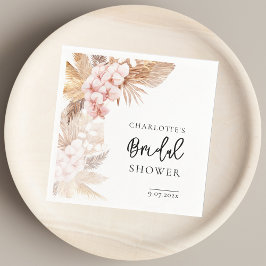 Rosa Pampelmuse Brautparty Papier Serviette