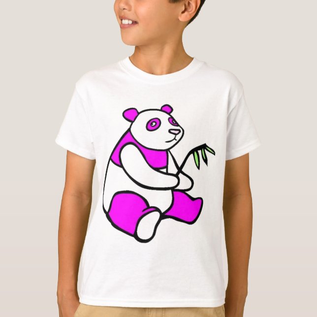 Rosa Panda T-Shirt (Vorderseite)