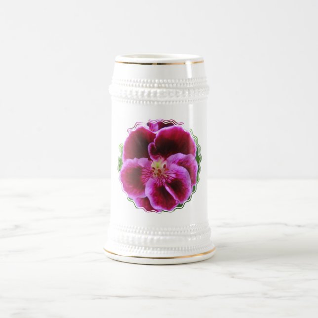 Rosa Pansy-Bier Stein Bierglas (Mittel)