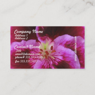 Rosa Pansy-Visitenkarten Visitenkarte