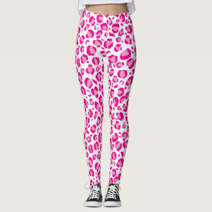 rosa Panther-Druck auf benutzerdefiniertem Hinterg Leggings