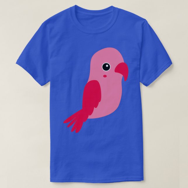 Rosa Papagei 2 T-Shirt (Design vorne)